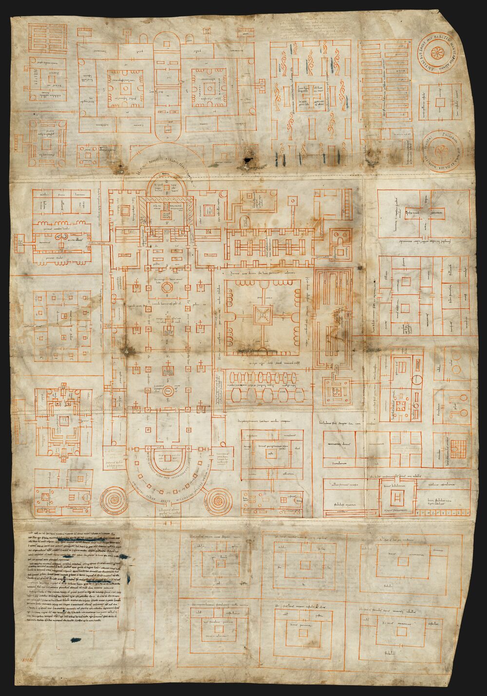 St. Gallen, Stiftsbibliothek, Cod. Sang. 1092 - Pergament · 1 f. · ca. 112 x 77.5 cm · Reichenau / St. Gallen · 819 oder um 827/830 / Ende des 12. Jahrhunderts